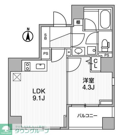 Lighthouse西新宿の物件間取画像